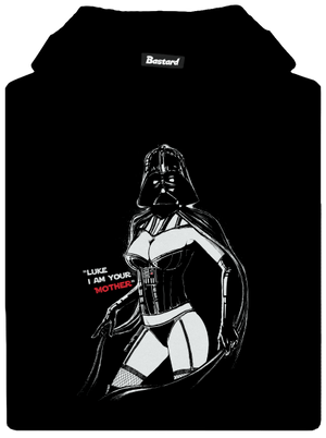 Mrs. Vader gyerek kenguruzsebes pulóver Black