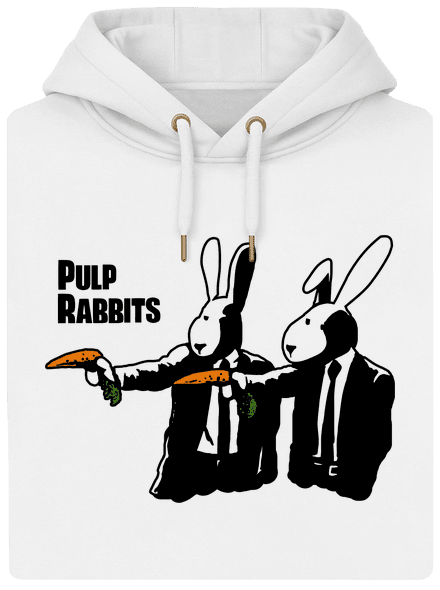 Pulp Rabbits unisex prémium pulóver Snowwhite