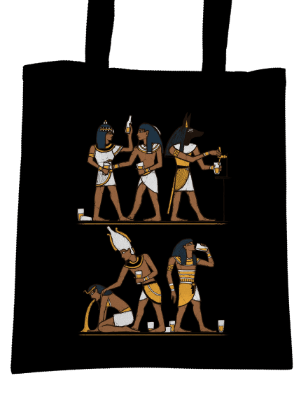 Egyiptomi parti táska Black