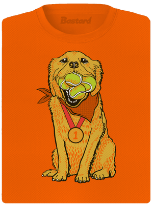 Arany retriever női sportpóló Neon Orange
