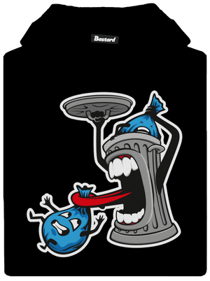 Garbage nightmare gyerek kenguruzsebes pulóver Black