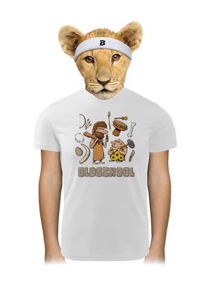 Oldschool gyerek sport póló White