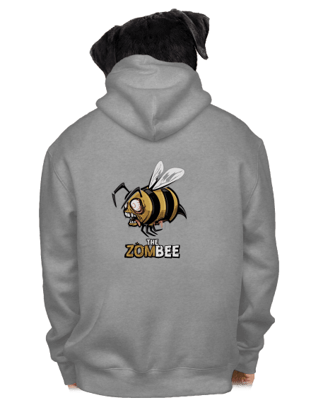 ZomBee - sárga cipzáras férfi pulóver Light Melange