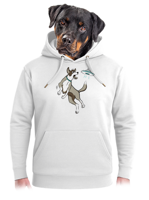 Repülő csészealj unisex prémium pulóver Snowwhite