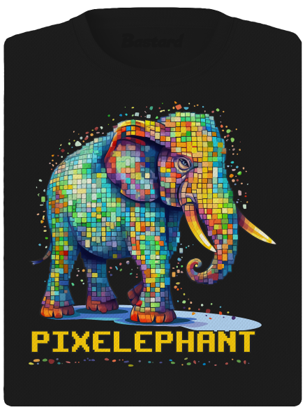 Pixelephant női sportpóló Black