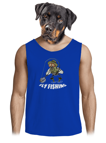 Fly fishing férfi trikó Royal Blue