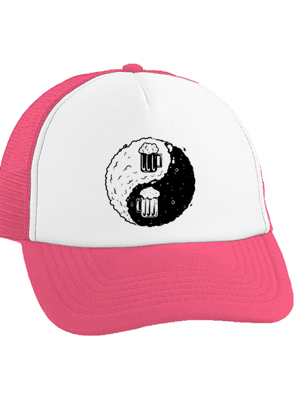 Jin Jang sör teherautós sapka Fluorescent Pink cap