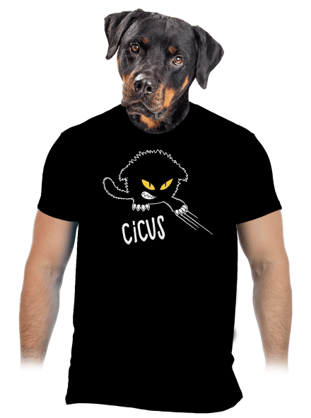 Cicus férfi póló Black