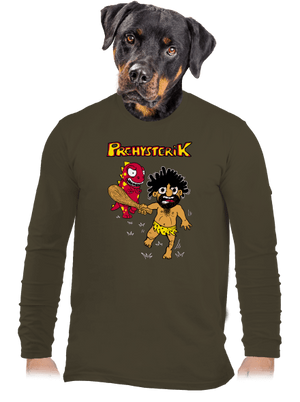 Prehysterik férfi hosszú ujjú póló Urban Khaki