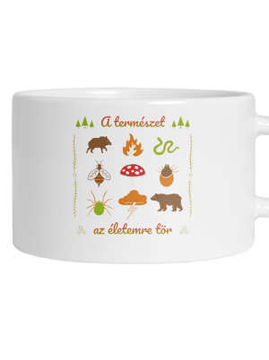 A természet az életemre tör macaron bögre White