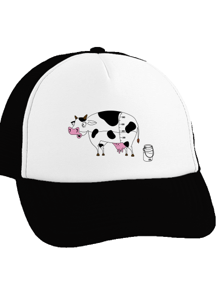 Tehén teherautós sapka Black cap