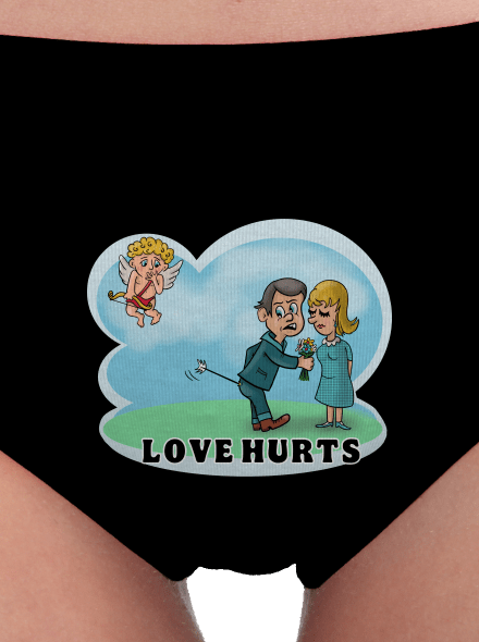 Love hurts női bugyik Black
