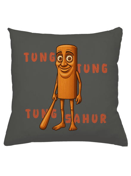 Tung Tung Tung Sahur – Italian Brainrot párna Gray Pol