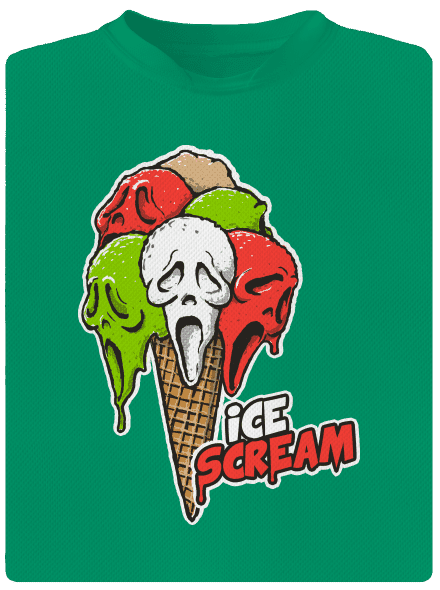 Ice Scream gyerek sport póló Kelly Green Mal
