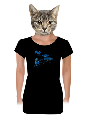 női póló elasztikus alsó szegéllyel