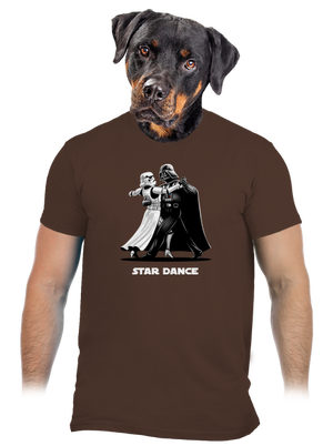 Star dance férfi póló Brown