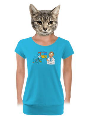 női póló elasztikus alsó szegéllyel