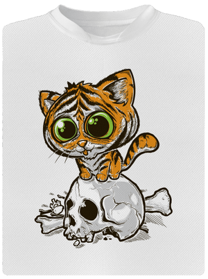 Tigriskölyök gyerek sport póló White