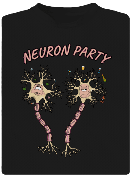 Neuron party gyerek sport póló Black