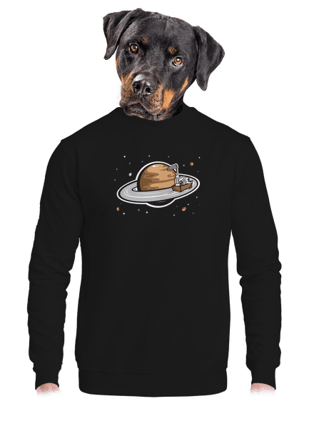 Moon capturing unisex crewneck Black