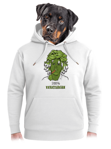 100% vegetáriánus unisex prémium pulóver Snowwhite
