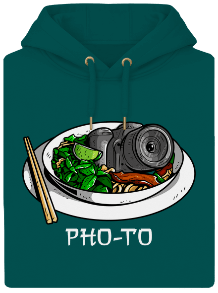 Pho-to unisex prémium pulóver Emerald Green