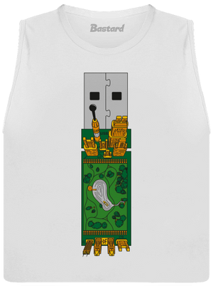 USB city női bővített trikó White