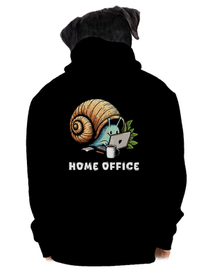 Sneka home office cipzáras férfi pulóver Black
