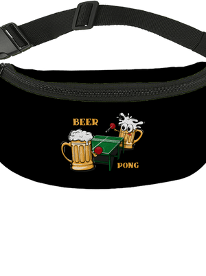 Beer pong övtáska Black