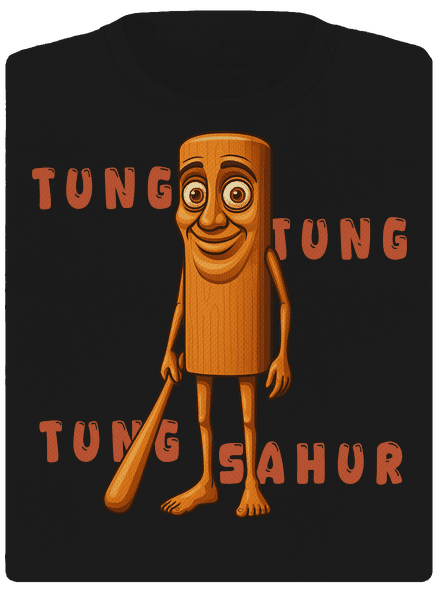 Tung Tung Tung Sahur – Italian Brainrot női sportpóló Black