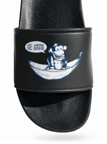 Big banana papucs Black