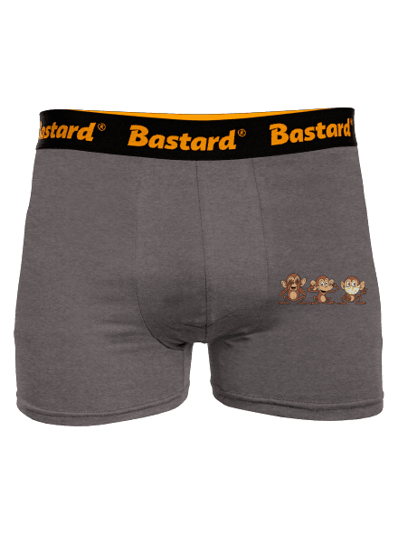 Kis majom boxeralsó Gray Melange