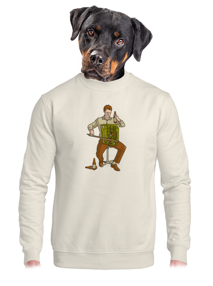 Basszus unisex crewneck Off White