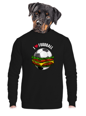 Foodball unisex crewneck Black