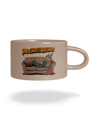 Procrastinathor macaron bögre Brown Macaron