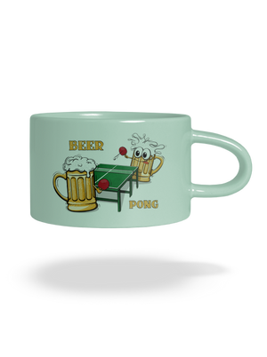 Beer pong macaron bögre Mint Macaron