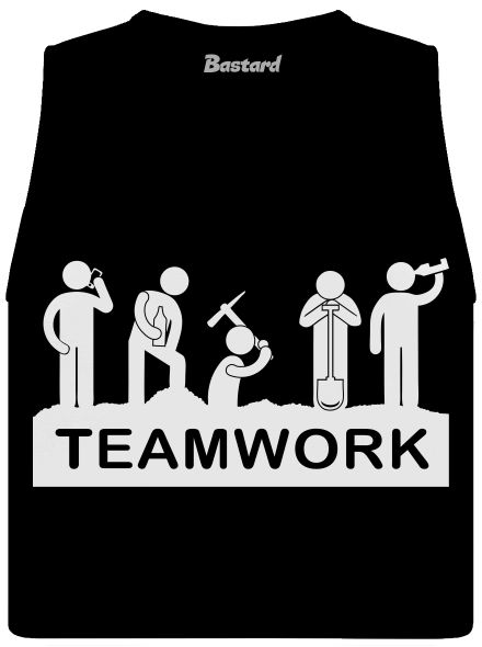 Csapatmunka női bővített trikó Black