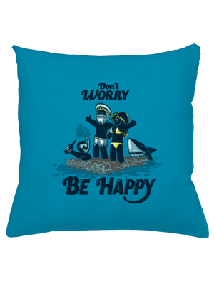 Don't worry párna Blue Turquoise