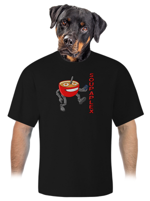 Soupaplex unisex túlméretezett póló Black