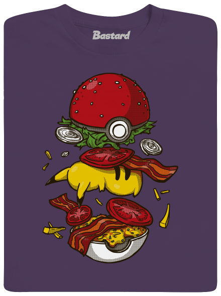 Pokémon burger férfi póló Urban Purple