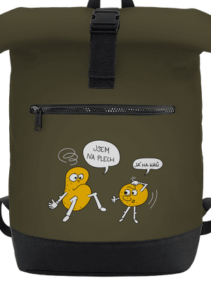 Részeg krumpli hátizsák Military Green
