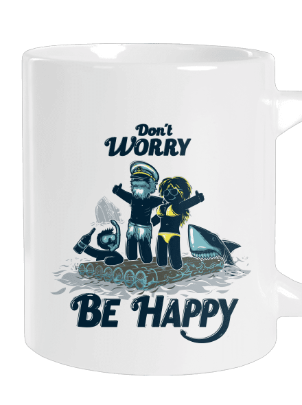 Don't worry nagy bögre White