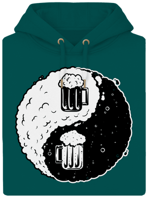 Jin Jang sör unisex prémium pulóver Emerald Green