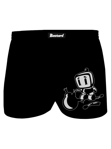 Bomberman férfi alsó nadrág Black