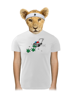 Ganja bust gyerek sport póló White