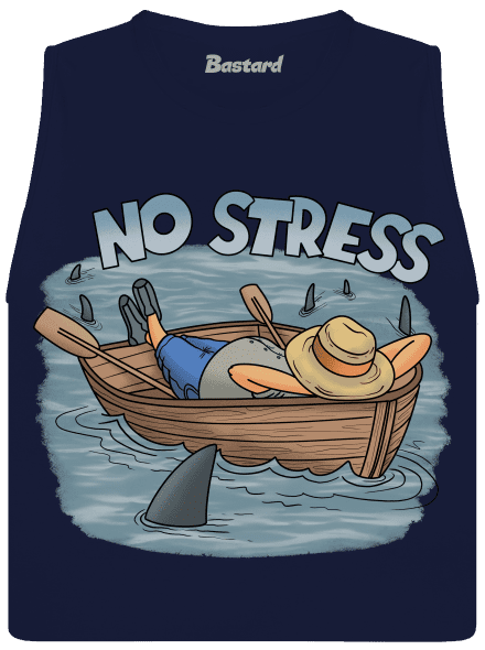 No stress női bővített trikó Navy