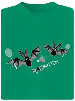 Batminton gyerek sport póló Kelly Green Mal