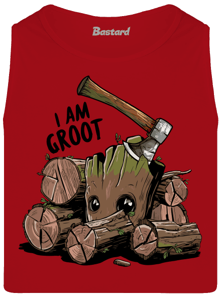 I Am Groot férfi trikó Red