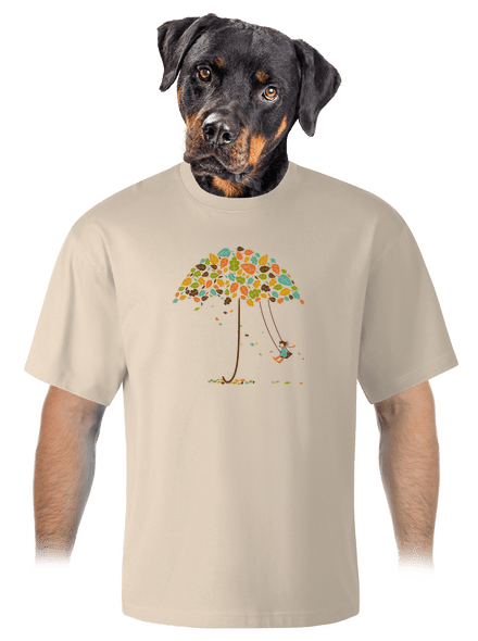 Ősz unisex túlméretezett póló Almond