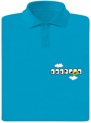 Repülőgép férfi pólóingek Blue Atol